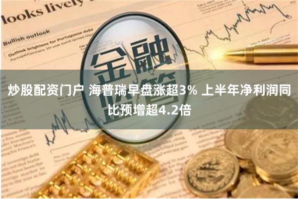 炒股配资门户 海普瑞早盘涨超3% 上半年净利润同比预增超4.2倍